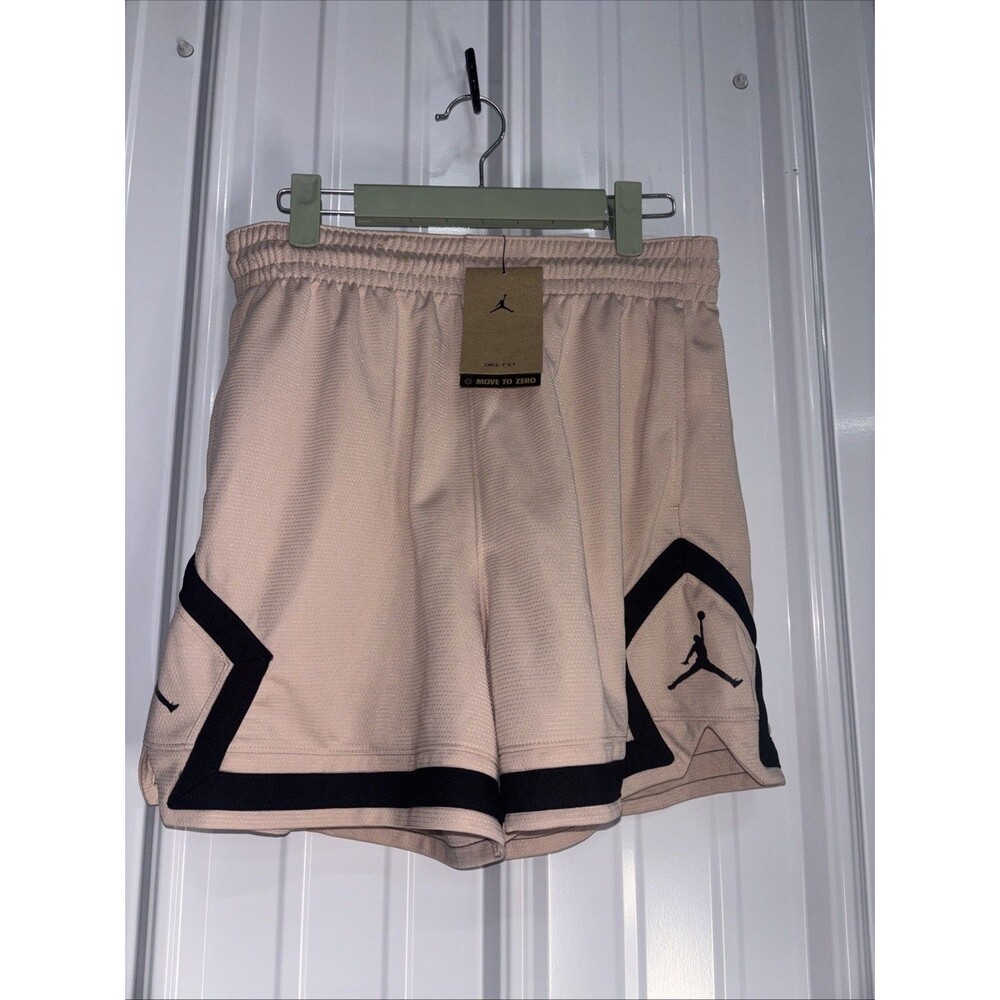 Air Jordan Womens 4 Inch Dri Fit Shorts Medium Light Pink NWT